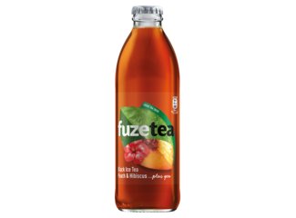 FUZE TEA čierny broskyna + ibištek 0.25 l