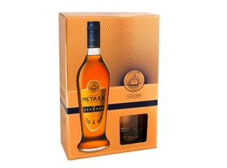 Metaxa 7* 40% 0.7 l + 2 poháre