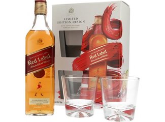 Johnnie Walker Red Label 40% 0.7 l +2 poháre