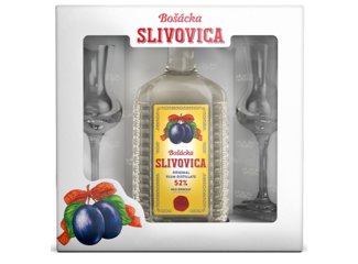 OH Slivovica Bosacka 52% 0.7 l kazeta+2 poháre