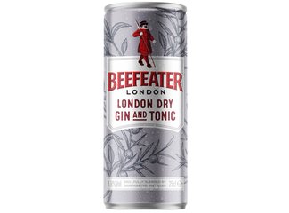 Gin Beefeater s tonikom 4,9% 0.25 l plech