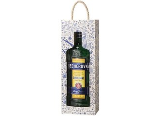 Becherovka 38% 3 l drev. kazeta