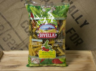 Trojfarebné fusilli