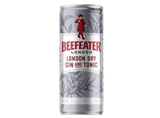 Gin Beefeater TONIC 4,9% 0.25 l plech ZALOH