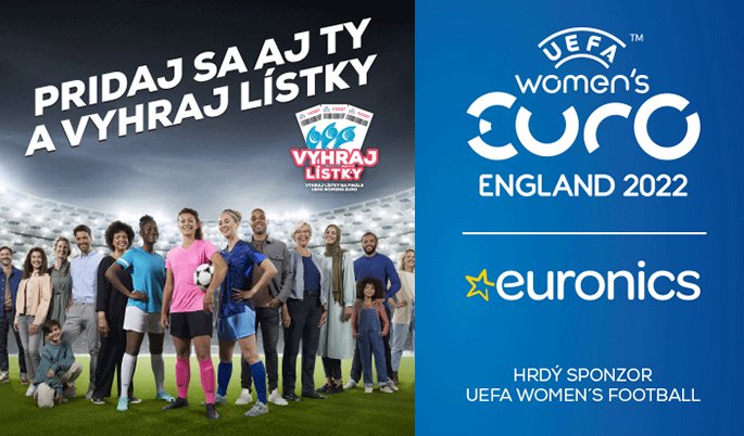Vyhraj 2 lístky na vypredajné Ženské EURO 2022 na vypredanom Wembley