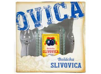 OH Slivovica Bošácka 52% 0.7 l kazeta OVICA+2 poháre