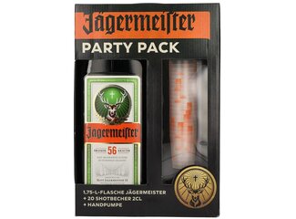 Jägermeister 35% 1,75 l Party pack /1pumpa+20pohárikov