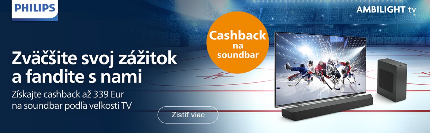 Ambilight TV + TAB8507 Soundbar Cashback