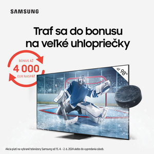 Traf sa do bonusu na veľké uhlopriečky Samsung TV