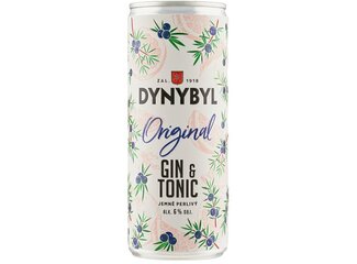 Gin Dynybyl Gin&Tonic 6% 0,25l plech ZALOHA