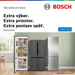 Cashback až 200€ s chladničkami Bosch