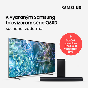 Soundbar zadarmo k Samsung QLED televízorom série Q60D 