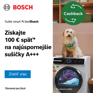 Sušte smart s Bosch a získajte peniaze späť 