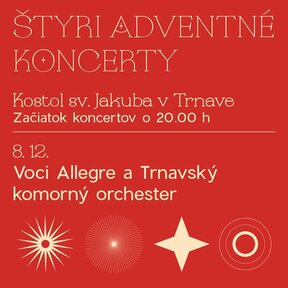 adventné koncerty Voci Allegre a Trnavský komorný orchester