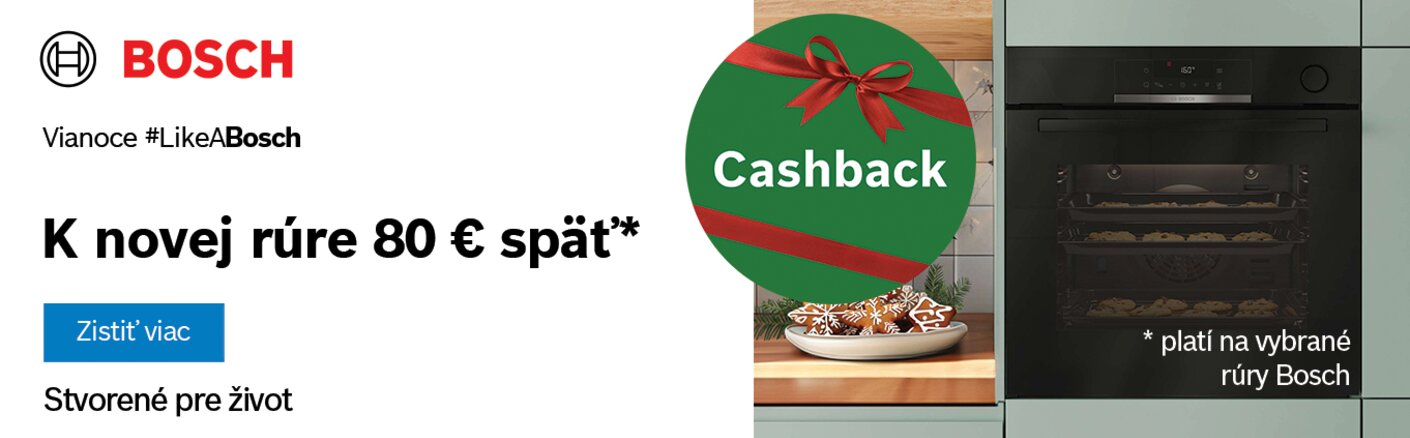 Cashback za nákup multifunkčných rúr Bosch