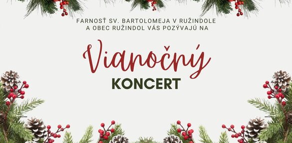 Vianočný koncert - Ružindol