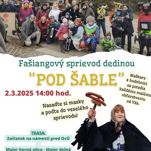 Fašiangový sprievod "Pod šable" - Suchá nad Parnou