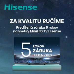 Predĺžená záruka na vybrané Mini LED TV Hisense