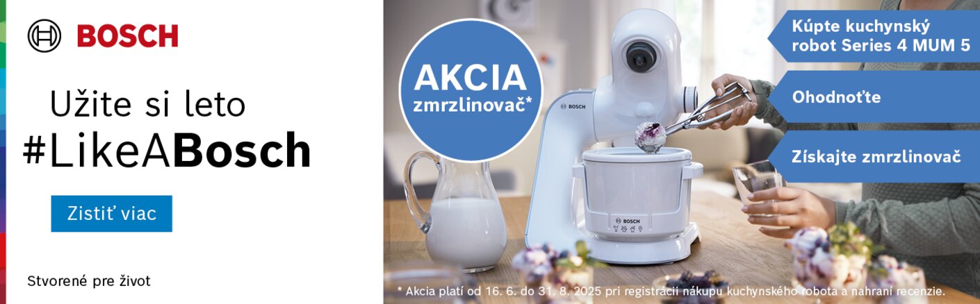 Uži si leto #LikeABosch a získaj zmrzlinovač