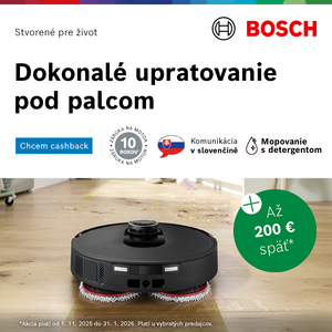 Dokonalé upratovanie pod palcom s cashbackom až do 200€