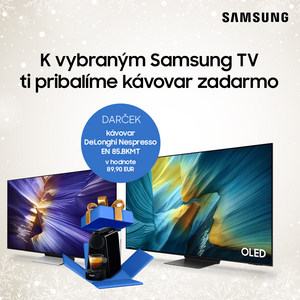 K vybraným Samsung TV ti pribalíme kávovar zadarmo