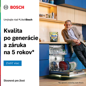 5-ročná záruka na vybrané umývačky riadu Bosch