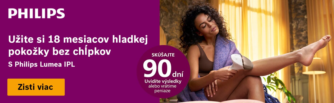 90 dní záruka vrátenia peňazí Philips Lumea
