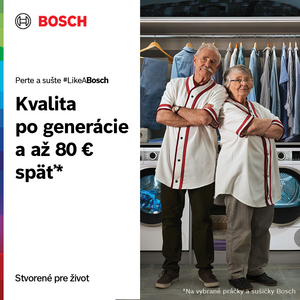 Cashback na práčky a sušičky Bosch