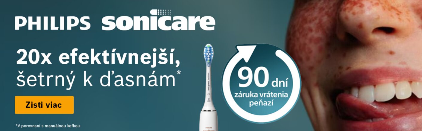 90 dní záruka vrátenia peňazí Philips Sonicare
