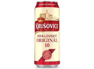 Krušovice 10% 0,5 l plech ZALOH