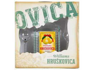 OH Hruškovica 52% 0,7 l kazeta OVICA+ 2 poháre