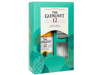 Glenlivet 12yo 40% 0,7 l + 2 poháre