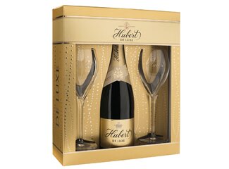 Hubert de Luxe 0.75 l + 2 poháre