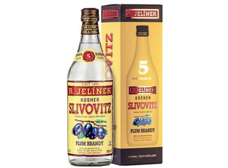 Slivovica Kosher biela 50% 0,7 l plech Jelínek