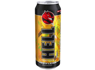 HELL Peach-lemon 500ml plech Z