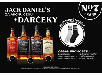 Jack Daniel´s  PROMOSET PONOŽKY  37,5 % 4x1l