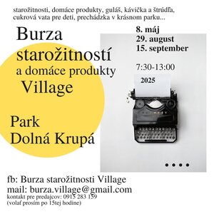 Burza starožitností a domáce produkty