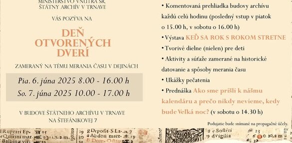 Deň otvorených dverí v štátnom archíve