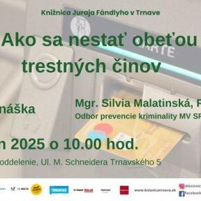 Ako sa nestať obeťou trestných činov