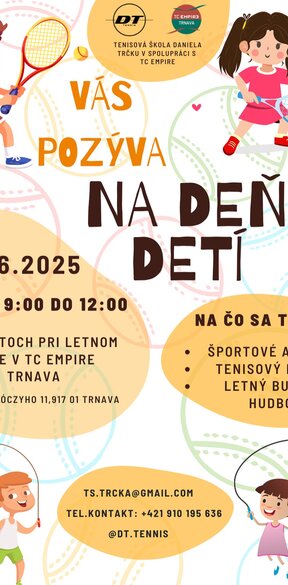 Deň detí v tenisovom centre