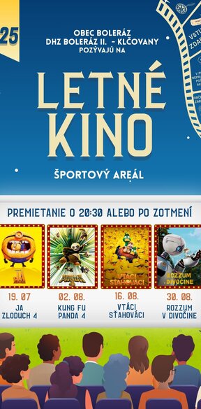Letné kino v Boleráze