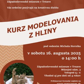 Kurz modelovania z hliny - kreatívna dielňa