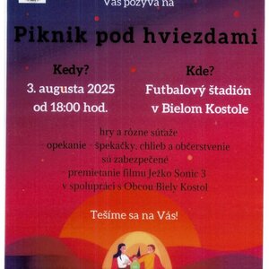 Piknik pod hviezdami v Bielom Kostole