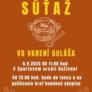 Súťaž vo varení guláša v Ružindole
