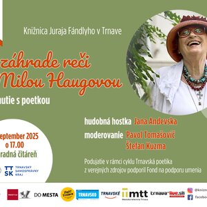 V záhrade reči s Milou Haugovou