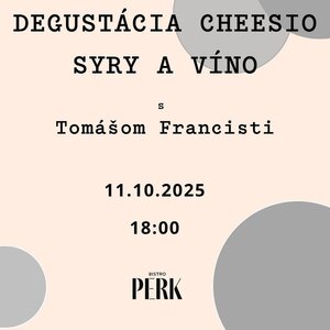 Degustácia Cheesio syry a víno