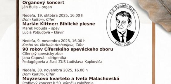 Jesenný cyklus koncertov