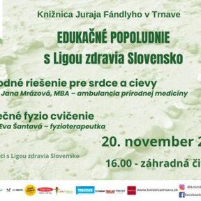 Edukačné popoludnie o zdraví