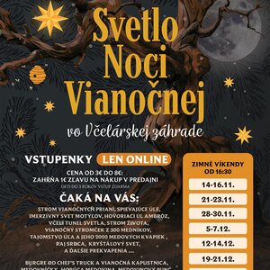Svetlo Noci Vianočnej vo Včelovine v Smoleniciach