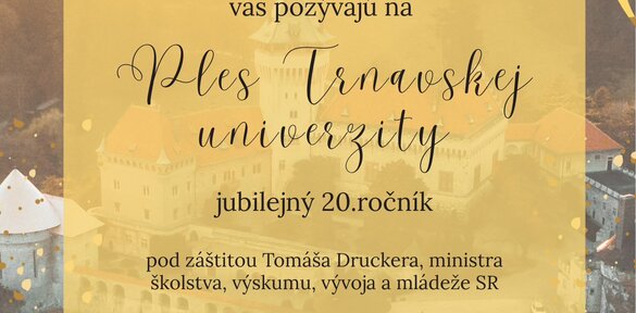 Ples Trnavskej univerzity na Smolenickom zámku